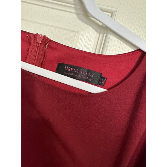 Women Size 2XL Dress Vintage Cocktail Tea Party Dress A-Line Summer Dress Red - Picture 7 of 16